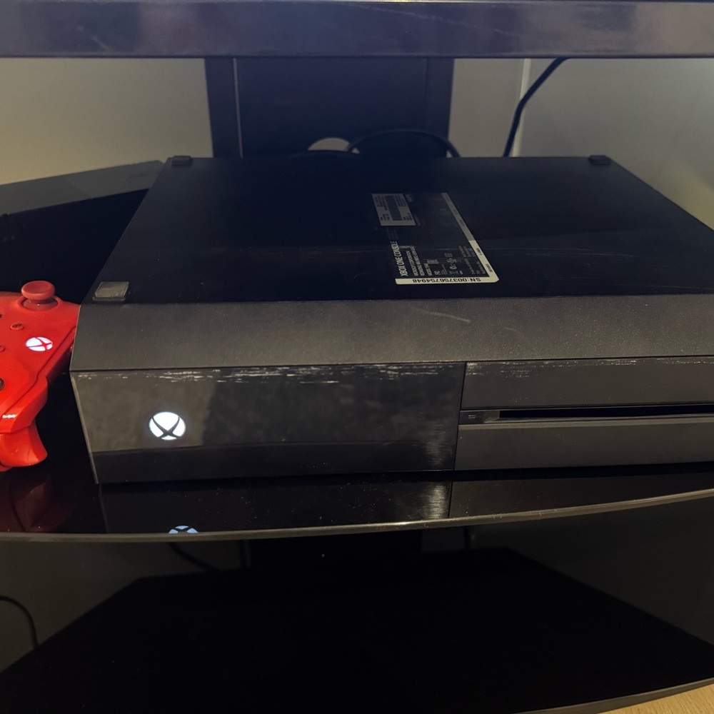 One Console with Red Controller - Picture 2 of 2